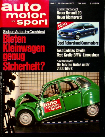 Deckblatt Auto Motor und Sport (05/1976)